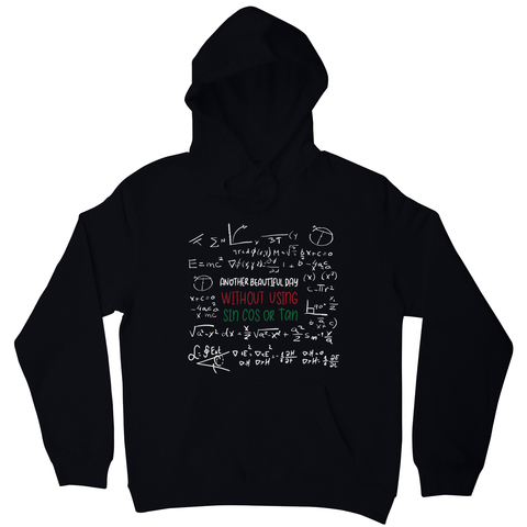 Math science blackboard hoodie Black