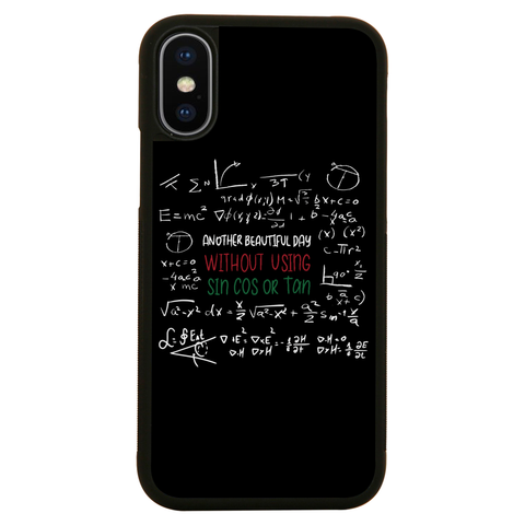 Math science blackboard iPhone case iPhone XS