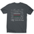 Math science blackboard men's t-shirt Charcoal