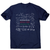 Math science blackboard men's t-shirt Navy