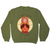 Matryoshka quote sweatshirt Olive Green