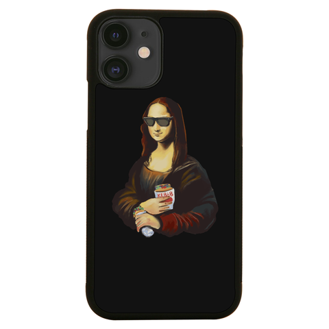 Mona Lisa kebab food painting iPhone case iPhone 12 Mini