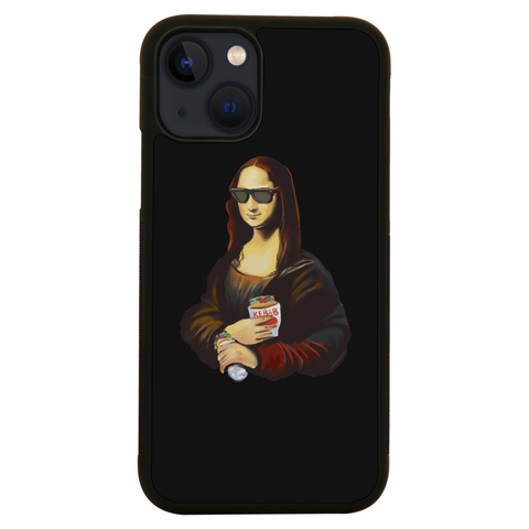 Mona Lisa kebab food painting iPhone case iPhone 13 Mini
