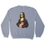 Mona Lisa kebab food painting sweatshirt Grey