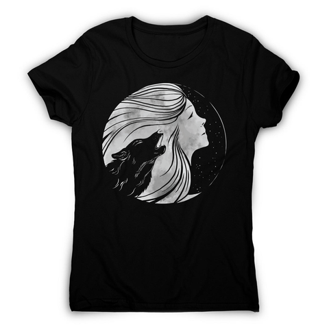 Moon women's t-shirt Black