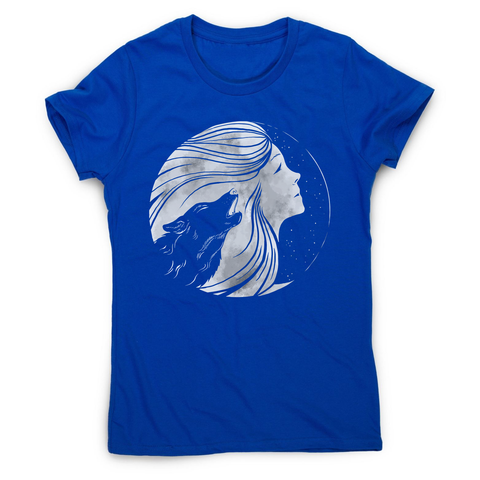 Moon women's t-shirt Blue