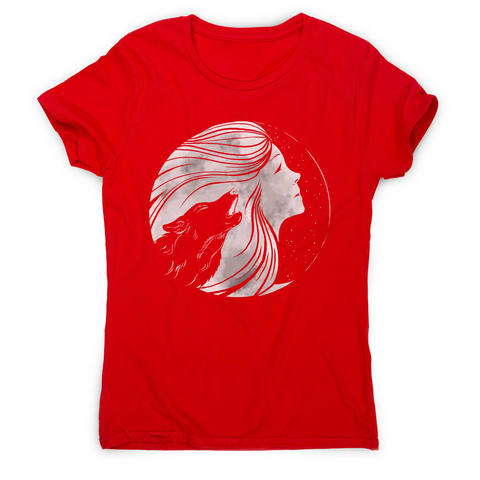 Moon women's t-shirt Red