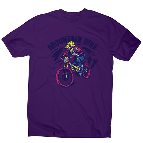 Mountain bike men's t-shirt Purple