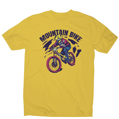 Mountain bike men's t-shirt Yellow