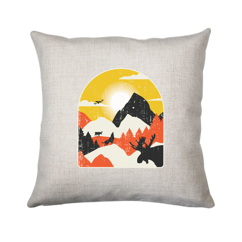 Mountains nature landscape cushion 40x40cm Cover Only