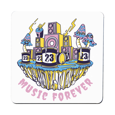Music forever coaster drink mat Set of 1