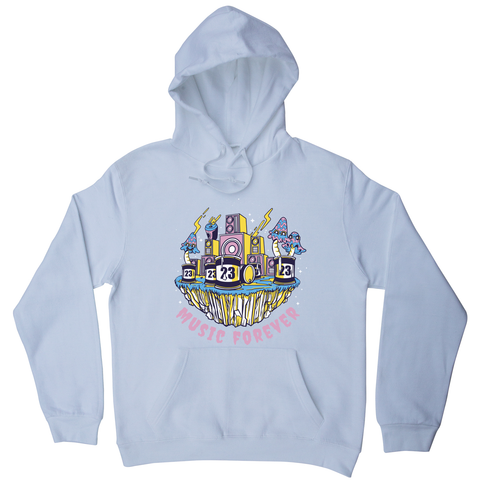 Music forever hoodie White