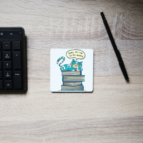 My time is booked coaster drink mat Set of 2