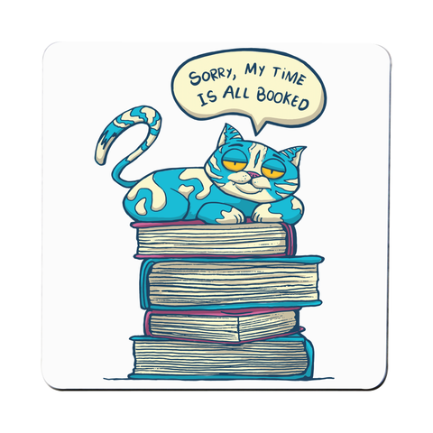 My time is booked coaster drink mat Set of 2