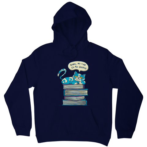 My time is booked hoodie Navy