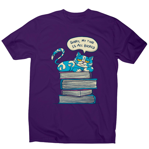 My time is booked men's t-shirt Purple
