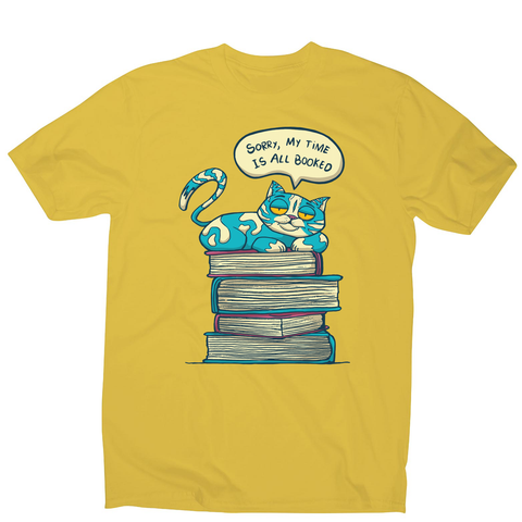 My time is booked men's t-shirt Yellow