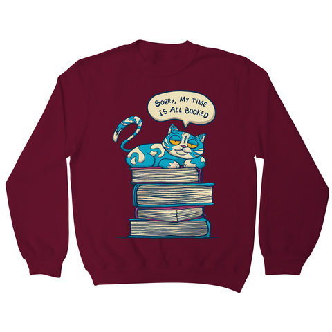 My time is booked sweatshirt Burgundy