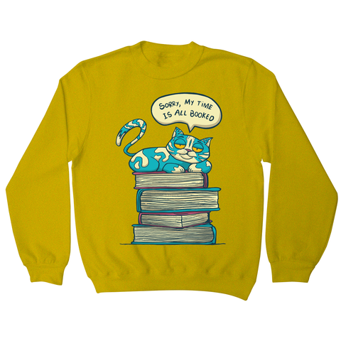 My time is booked sweatshirt Yellow