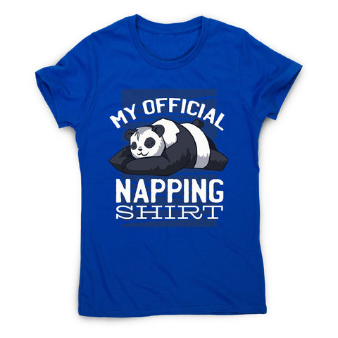 Napping panda - women's funny premium t-shirt - Graphic Gear