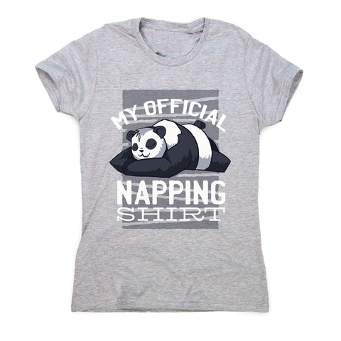 Napping panda - women's funny premium t-shirt - Graphic Gear