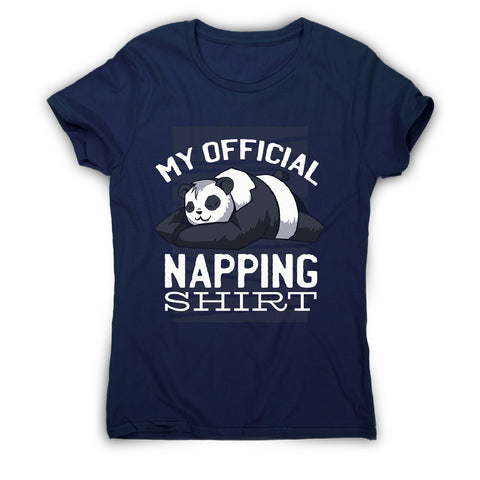 Napping panda - women's funny premium t-shirt - Graphic Gear