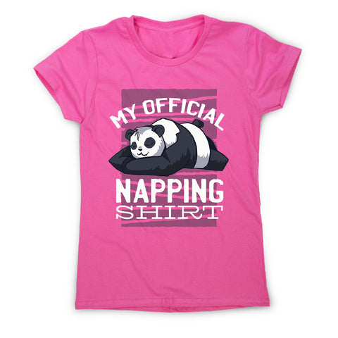 Napping panda - women's funny premium t-shirt - Graphic Gear