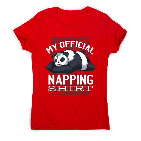 Napping panda - women's funny premium t-shirt - Graphic Gear