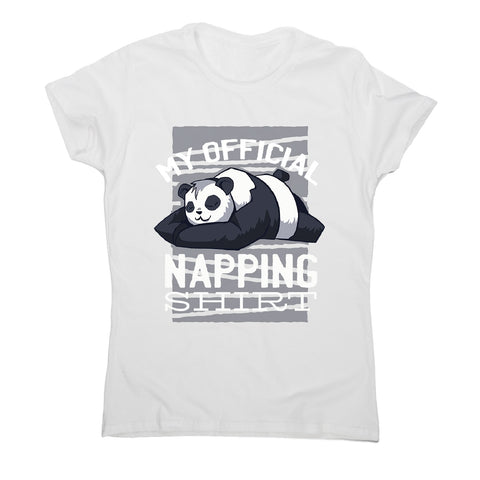 Napping panda - women's funny premium t-shirt - Graphic Gear