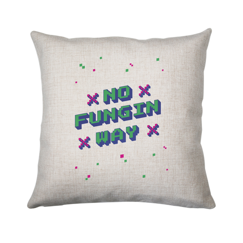 NFT funny quote pixel art cushion 40x40cm Cover +Inner