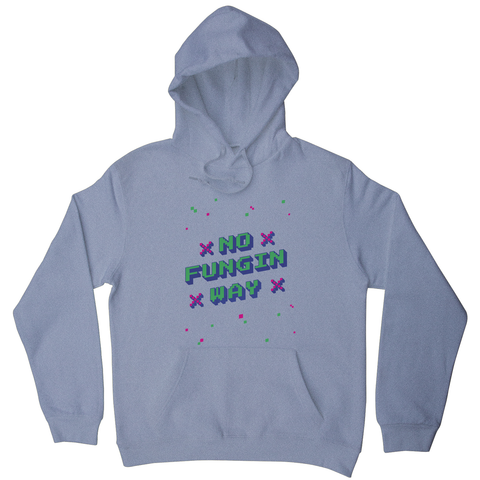 NFT funny quote pixel art hoodie Grey