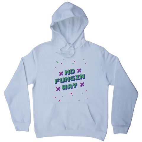 NFT funny quote pixel art hoodie White