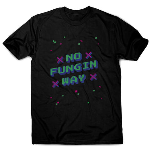 NFT funny quote pixel art men's t-shirt Black