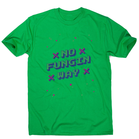 NFT funny quote pixel art men's t-shirt Green