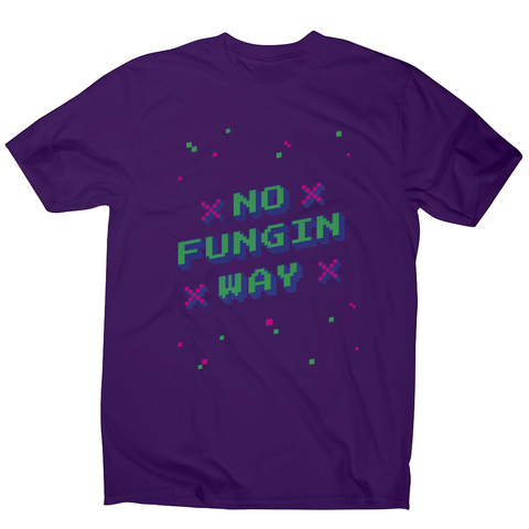 NFT funny quote pixel art men's t-shirt Purple