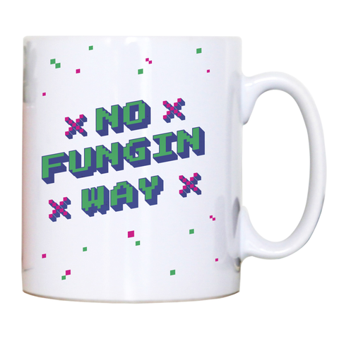 NFT funny quote pixel art mug coffee tea cup White