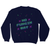 NFT funny quote pixel art sweatshirt Navy
