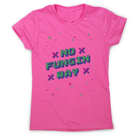 NFT funny quote pixel art women's t-shirt Pink