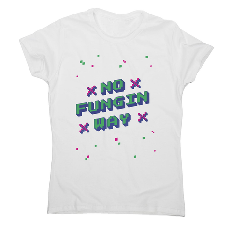 NFT funny quote pixel art women's t-shirt White