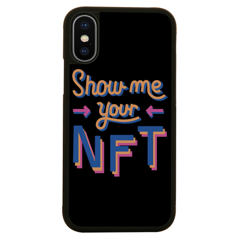 NFT technology funny quote iPhone case iPhone X