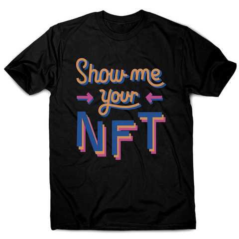 NFT technology funny quote men's t-shirt Black