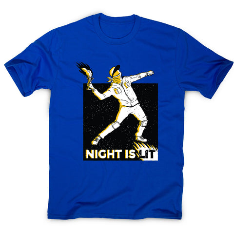 Night is lit - men's funny illustrations t-shirt - Graphic Gear