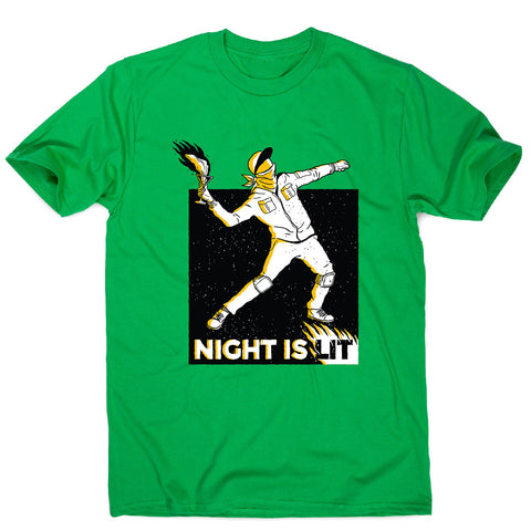 Night is lit - men's funny illustrations t-shirt - Graphic Gear