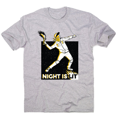 Night is lit - men's funny illustrations t-shirt - Graphic Gear