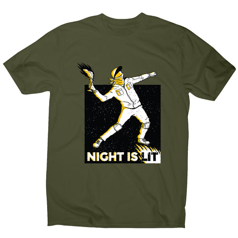 Night is lit - men's funny illustrations t-shirt - Graphic Gear