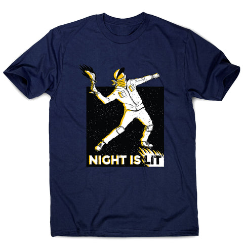 Night is lit - men's funny illustrations t-shirt - Graphic Gear
