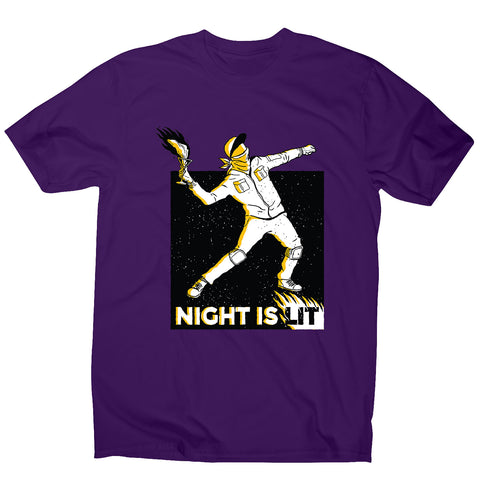 Night is lit - men's funny illustrations t-shirt - Graphic Gear