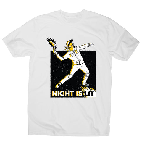 Night is lit - men's funny illustrations t-shirt - Graphic Gear