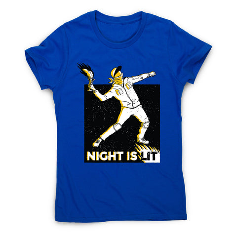 Night is lit - women's funny illustrations t-shirt - Graphic Gear