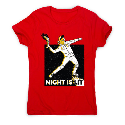Night is lit - women's funny illustrations t-shirt - Graphic Gear